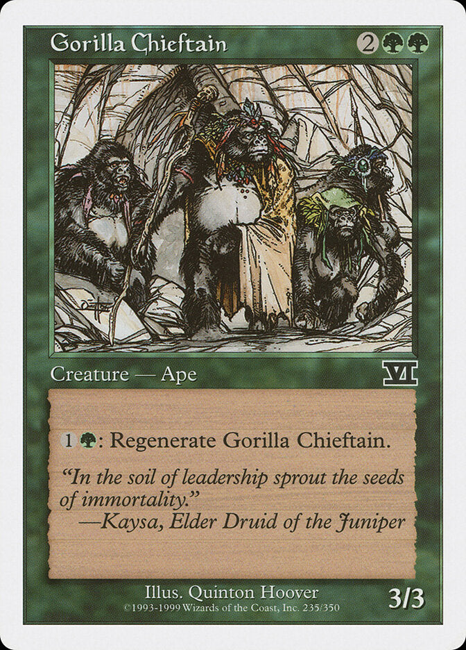Líder dos Gorilas / Gorilla Chieftain - Magic: The Gathering - MoxLand
