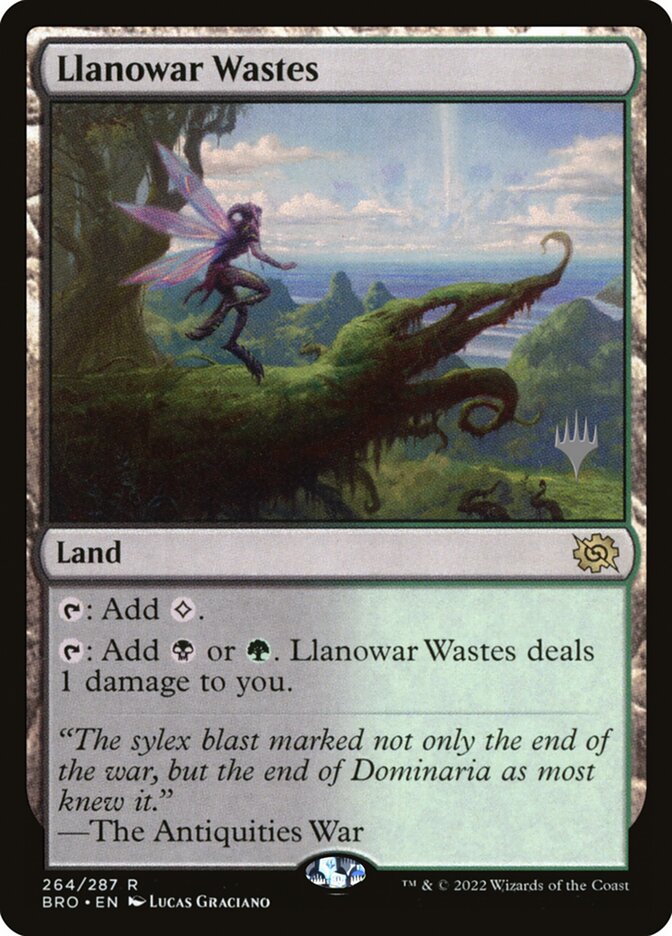 Regiões Agrestes de Llanowar / Llanowar Wastes - Magic: The Gathering - MoxLand