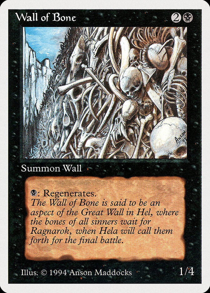 Barreira de Ossos / Wall of Bone - Magic: The Gathering - MoxLand