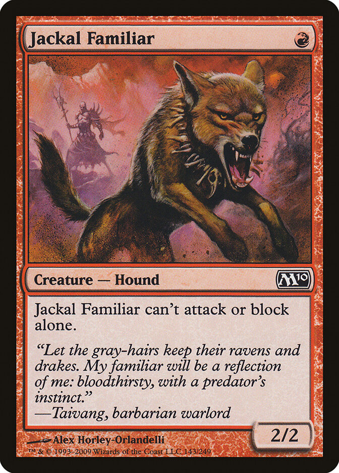 Familiar Chacal / Jackal Familiar - Magic: The Gathering - MoxLand