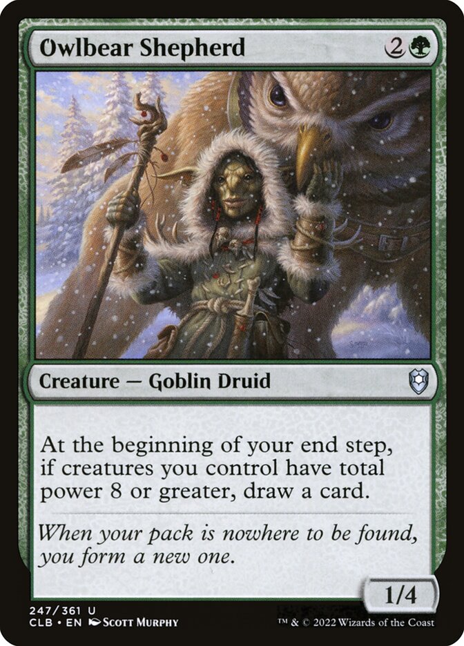 Pastora de Urso-coruja / Owlbear Shepherd - Magic: The Gathering - MoxLand