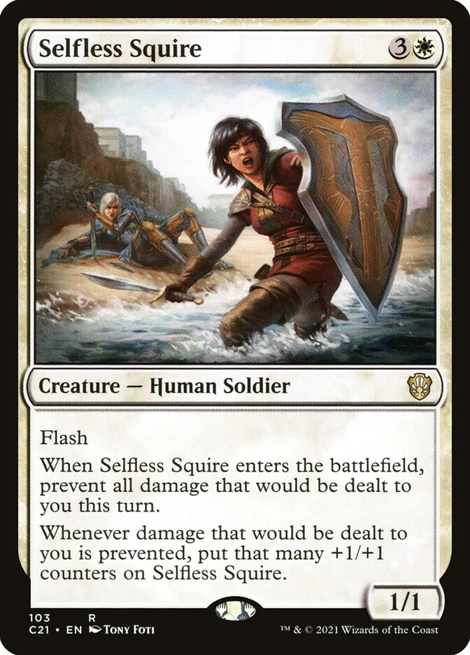 Escudeira Altruísta / Selfless Squire - Magic: The Gathering - MoxLand