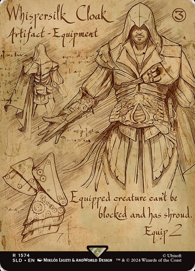 Manto de Seda Ruflante / Whispersilk Cloak - Magic: The Gathering - MoxLand