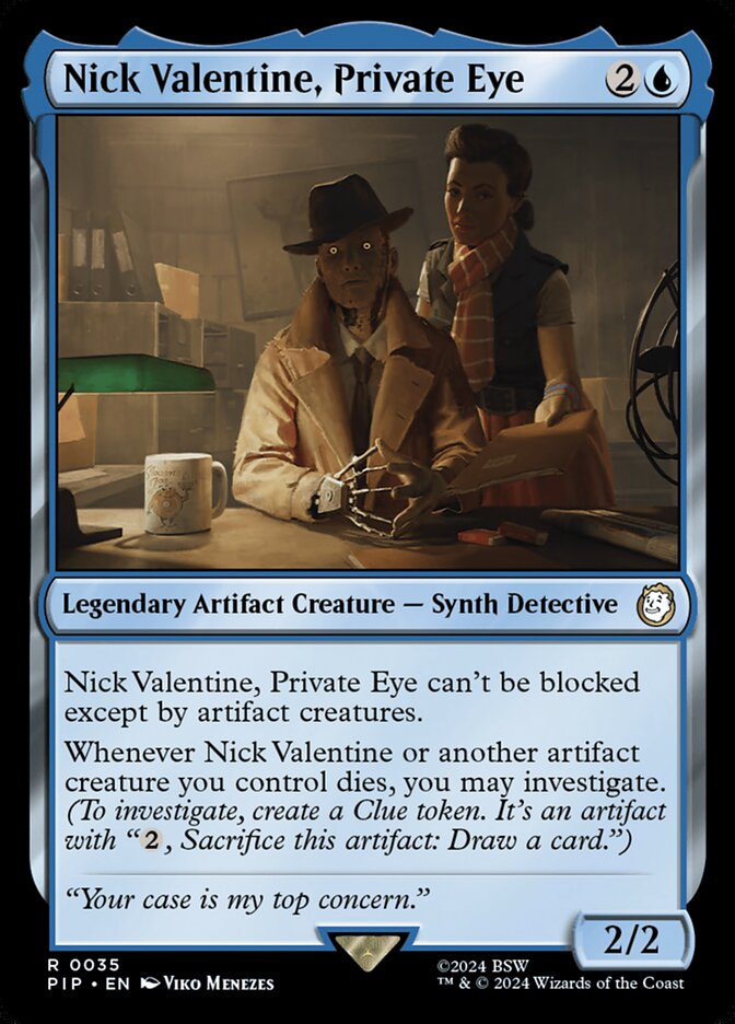Nick Valentine, Private Eye - Magic: The Gathering - MoxLand