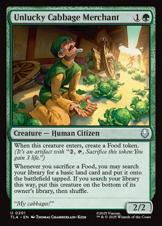 Mercador de Repolhos Desafortunado / Unlucky Cabbage Merchant - Magic: The Gathering - MoxLand