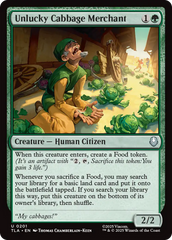 Mercador de Repolhos Desafortunado / Unlucky Cabbage Merchant - Magic: The Gathering - MoxLand