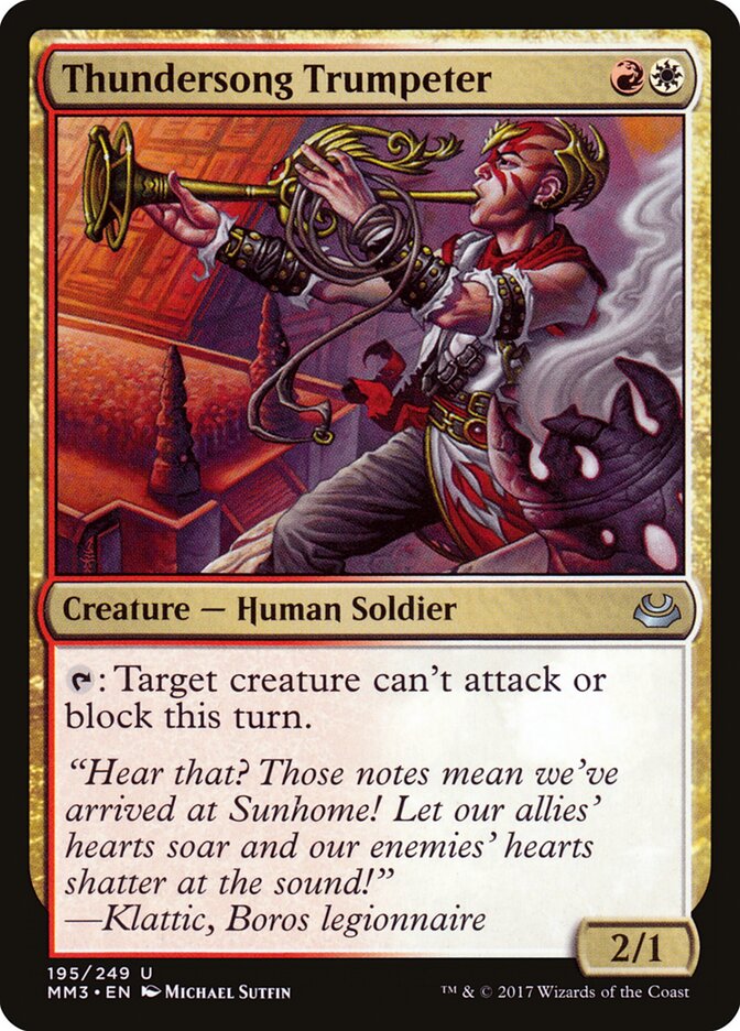 Trombeteiro Trovoada / Thundersong Trumpeter - Magic: The Gathering - MoxLand