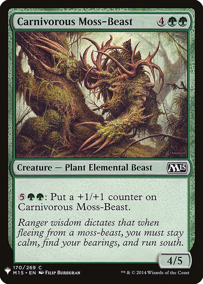 Musgo-fera Carnívora / Carnivorous Moss-Beast - Magic: The Gathering - MoxLand