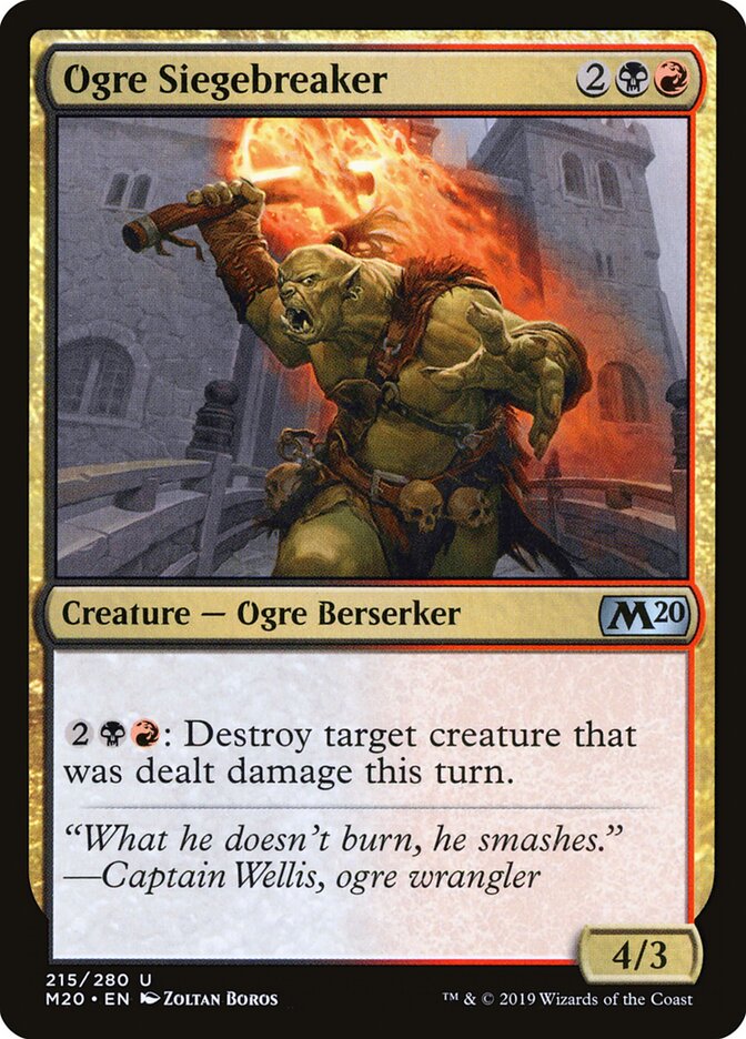 Rompedor de Cercos Ogro / Ogre Siegebreaker - Magic: The Gathering - MoxLand