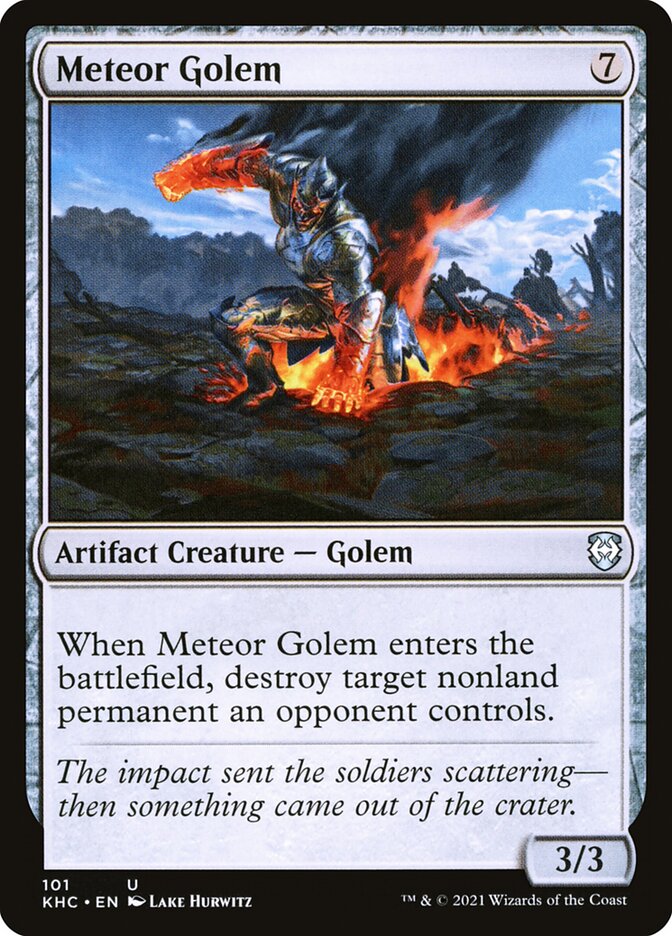 Golem Meteórico / Meteor Golem - Magic: The Gathering - MoxLand