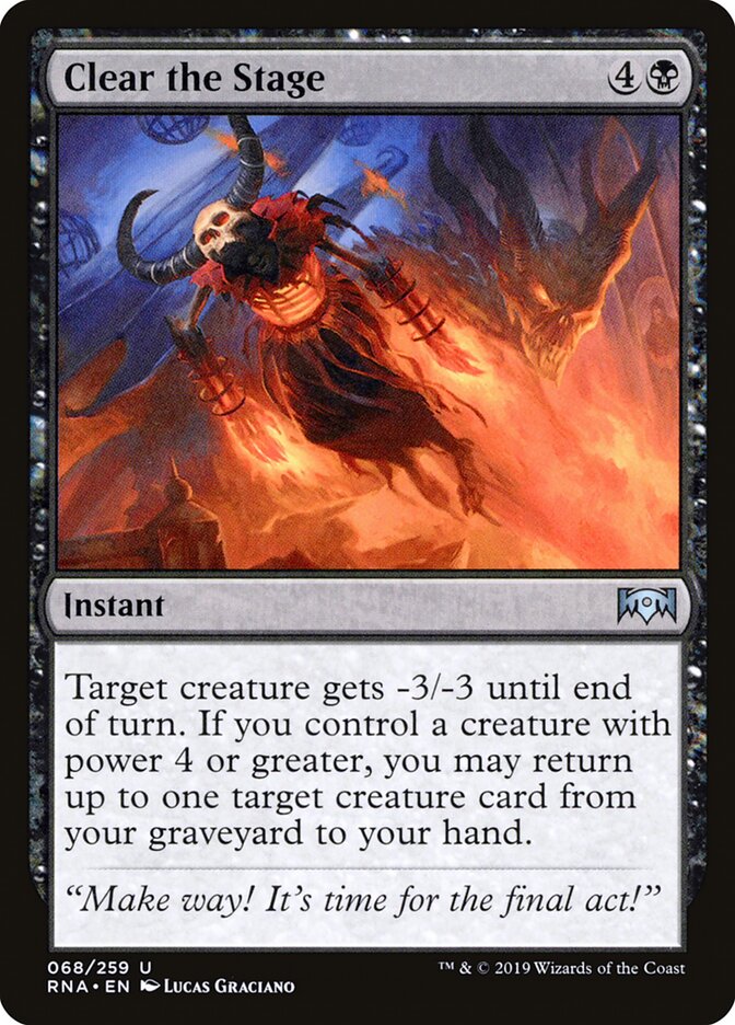 Esvaziar o Palco / Clear the Stage - Magic: The Gathering - MoxLand