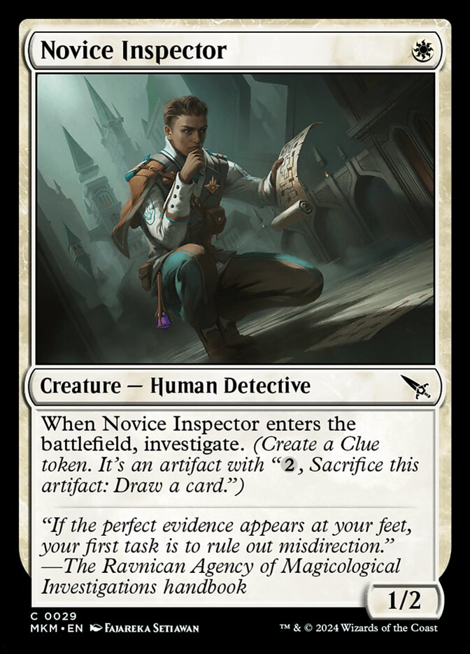 Inspetor Novato / Novice Inspector - Magic: The Gathering - MoxLand