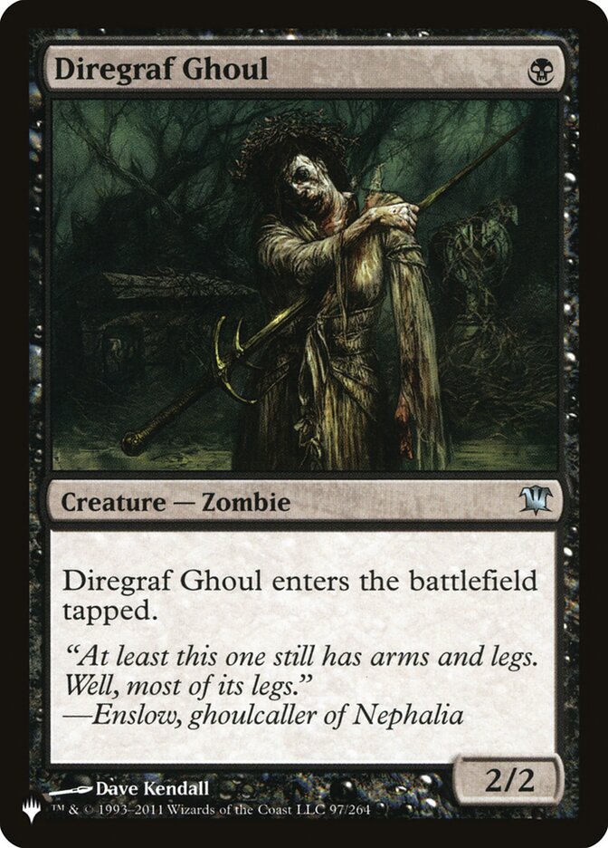 Carniçal do Cemitério do Terror / Diregraf Ghoul - Magic: The Gathering - MoxLand