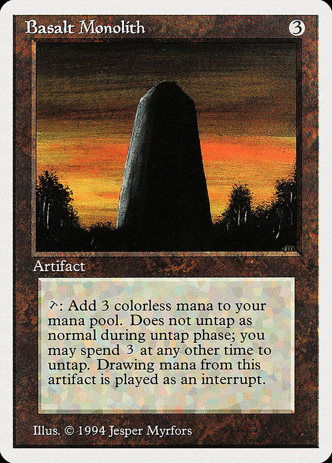 Monólito de Basalto / Basalt Monolith - Magic: The Gathering - MoxLand