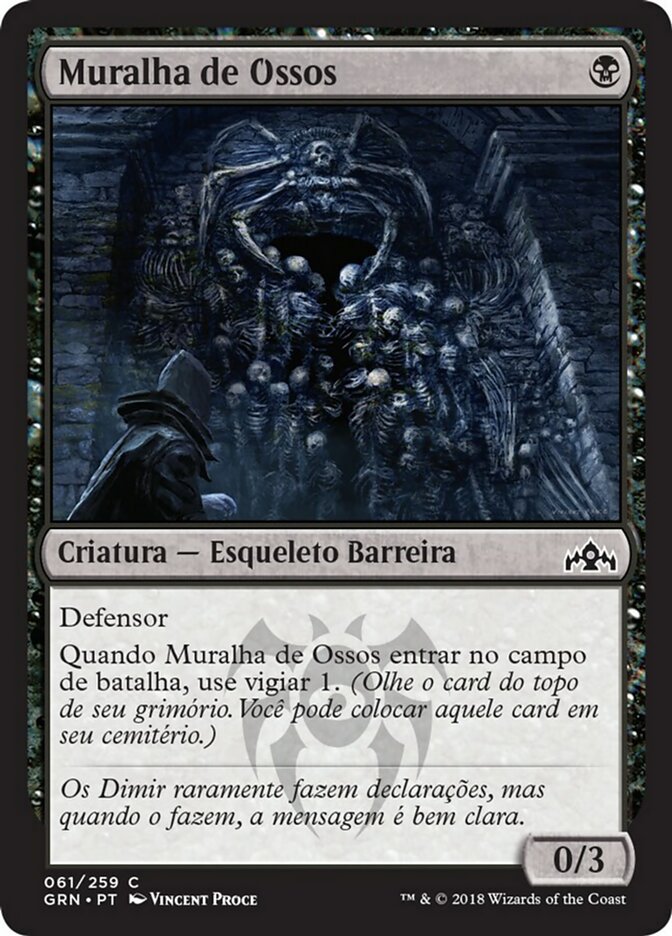 Muralha de Ossos / Barrier of Bones - Magic: The Gathering - MoxLand