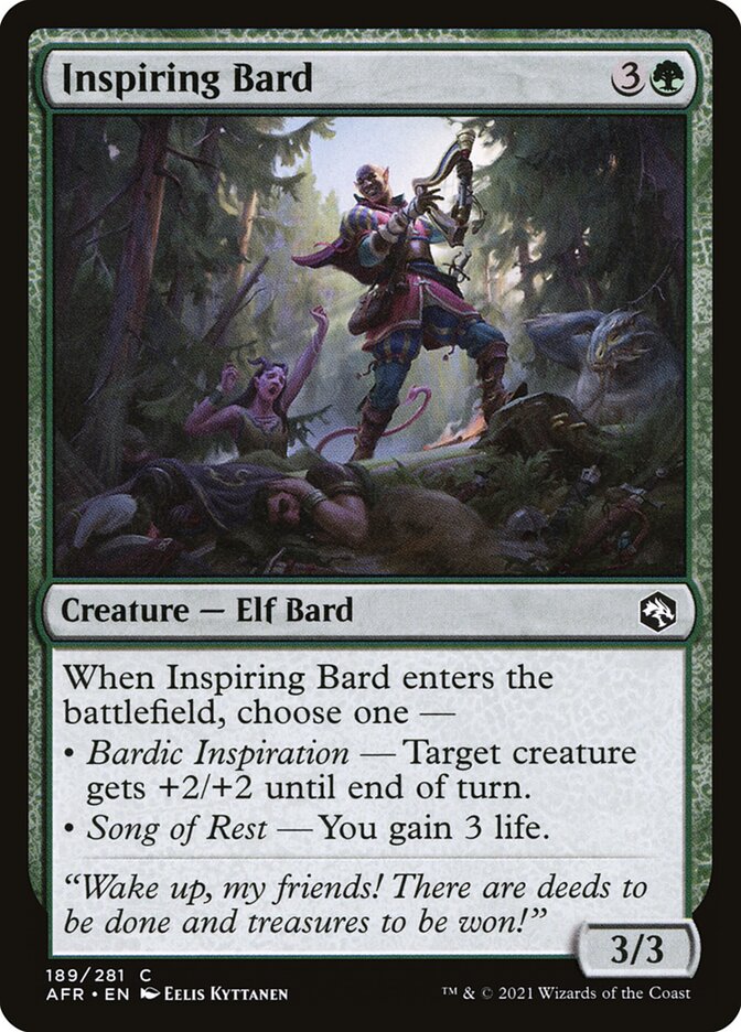 Bardo Inspirador / Inspiring Bard - Magic: The Gathering - MoxLand