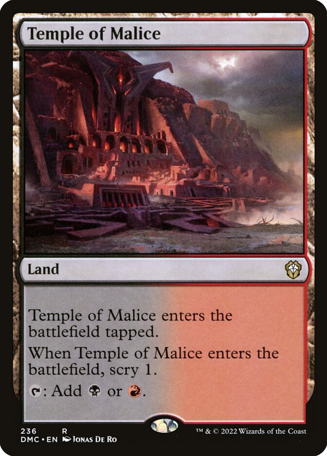 Templo da Maleficência / Temple of Malice - Magic: The Gathering - MoxLand