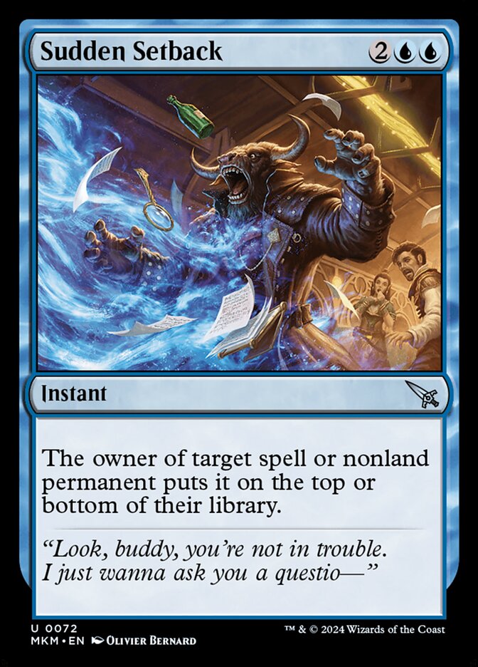 Revés Súbito / Sudden Setback - Magic: The Gathering - MoxLand