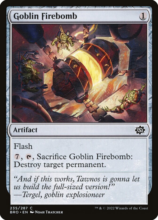 Bomba de Fogo Goblin / Goblin Firebomb - Magic: The Gathering - MoxLand