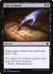 Assinar com Sangue / Sign in Blood - Magic: The Gathering - MoxLand