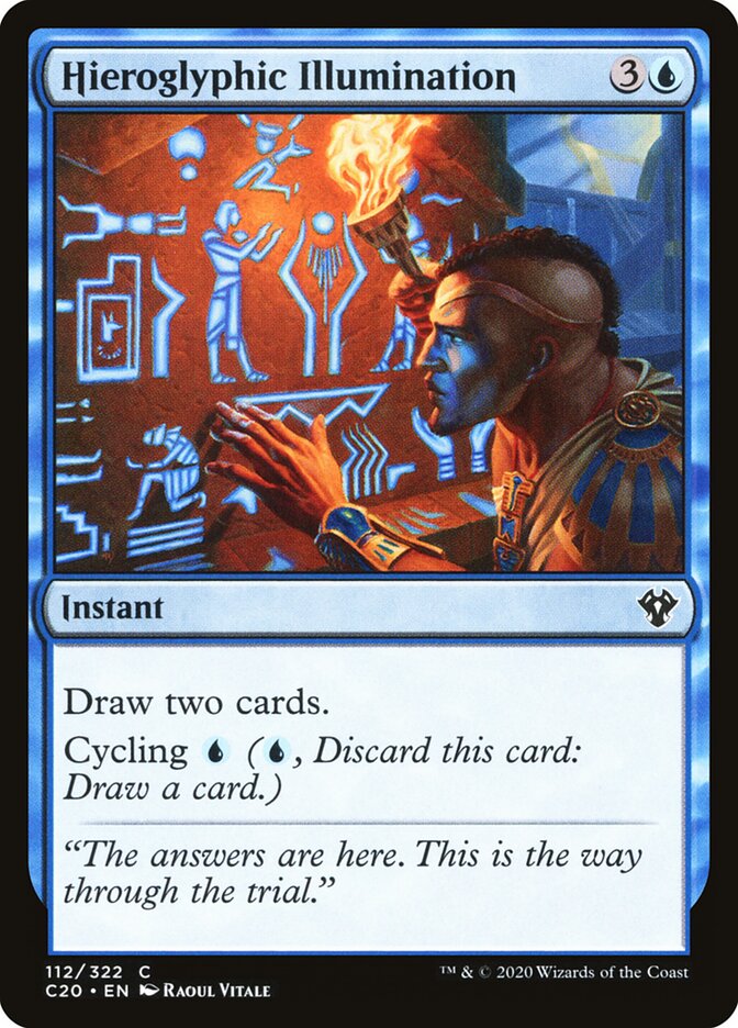 Iluminação Hieroglífica / Hieroglyphic Illumination - Magic: The Gathering - MoxLand
