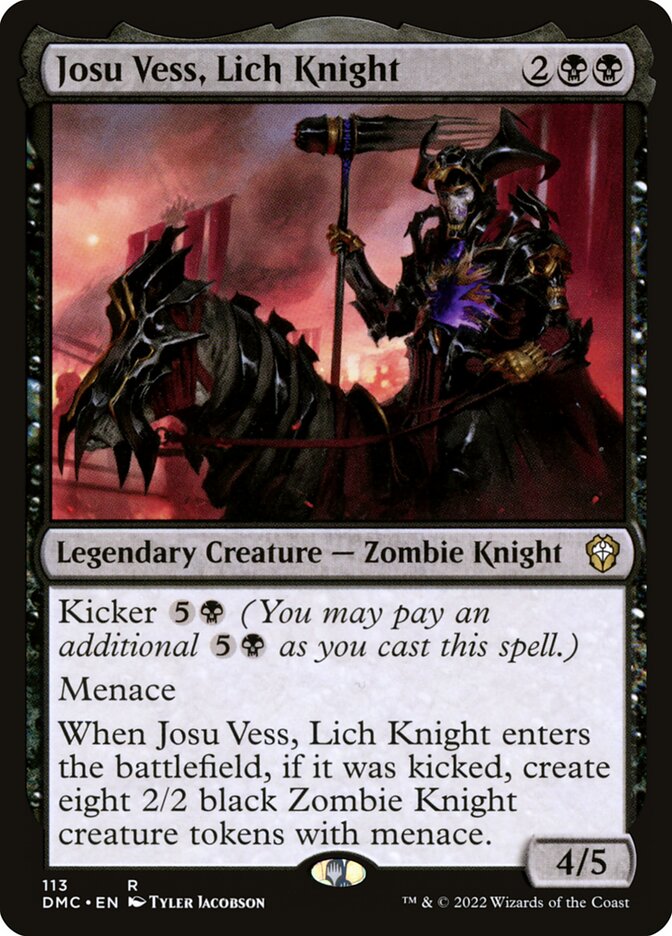 Josu Vess, Cavaleiro Lich / Josu Vess, Lich Knight - Magic: The Gathering - MoxLand
