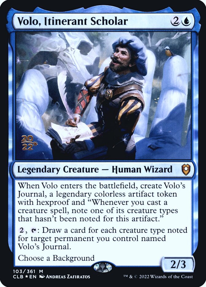 Volo, Erudito Itinerante / Volo, Itinerant Scholar - Magic: The Gathering - MoxLand