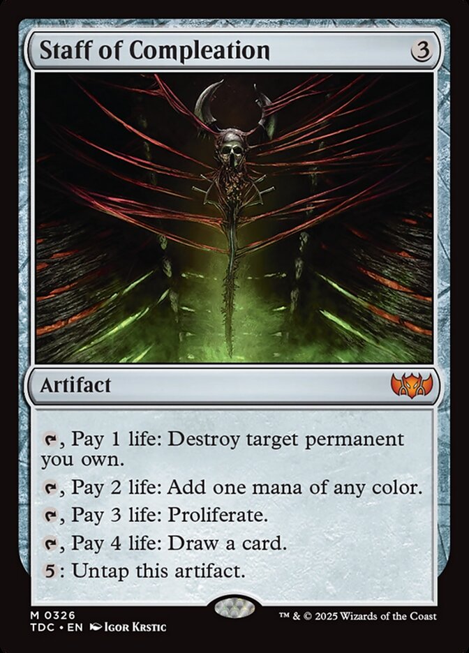 Cajado da Completação / Staff of Compleation - Magic: The Gathering - MoxLand