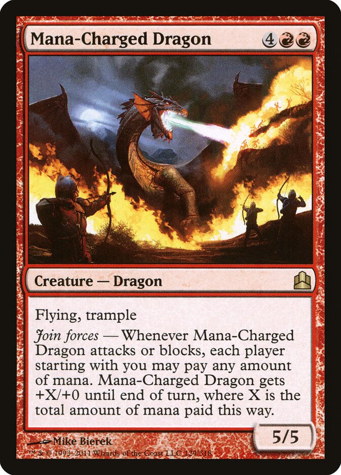 Mana-Charged Dragon / Mana-Charged Dragon - Magic: The Gathering - MoxLand
