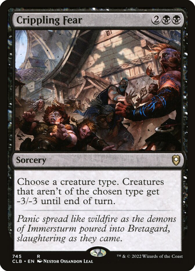 Medo Debilitante / Crippling Fear - Magic: The Gathering - MoxLand