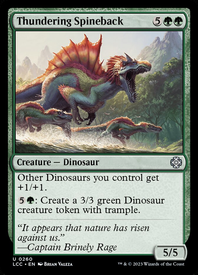 Espinodorso Trovejante / Thundering Spineback - Magic: The Gathering - MoxLand