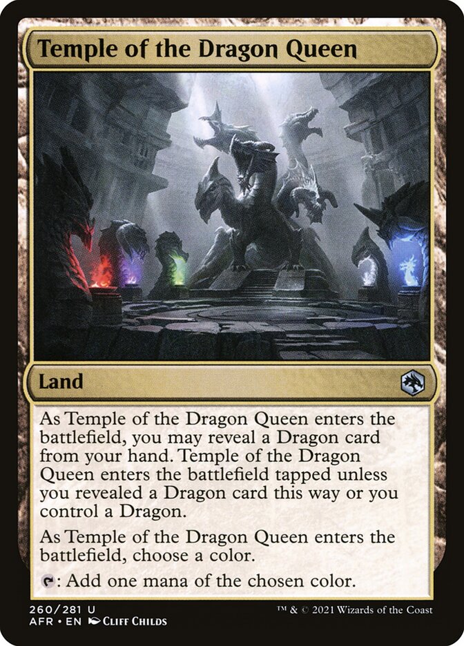Templo da Rainha Dragão / Temple of the Dragon Queen - Magic: The Gathering - MoxLand