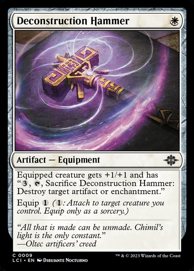 Martelo da Desconstrução / Deconstruction Hammer - Magic: The Gathering - MoxLand