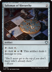 Talismã da Hierarquia / Talisman of Hierarchy - Magic: The Gathering - MoxLand
