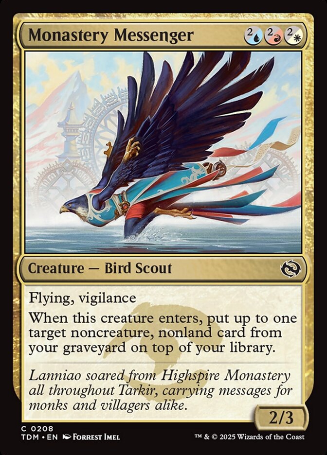 Mensageiro do Monastério / Monastery Messenger - Magic: The Gathering - MoxLand