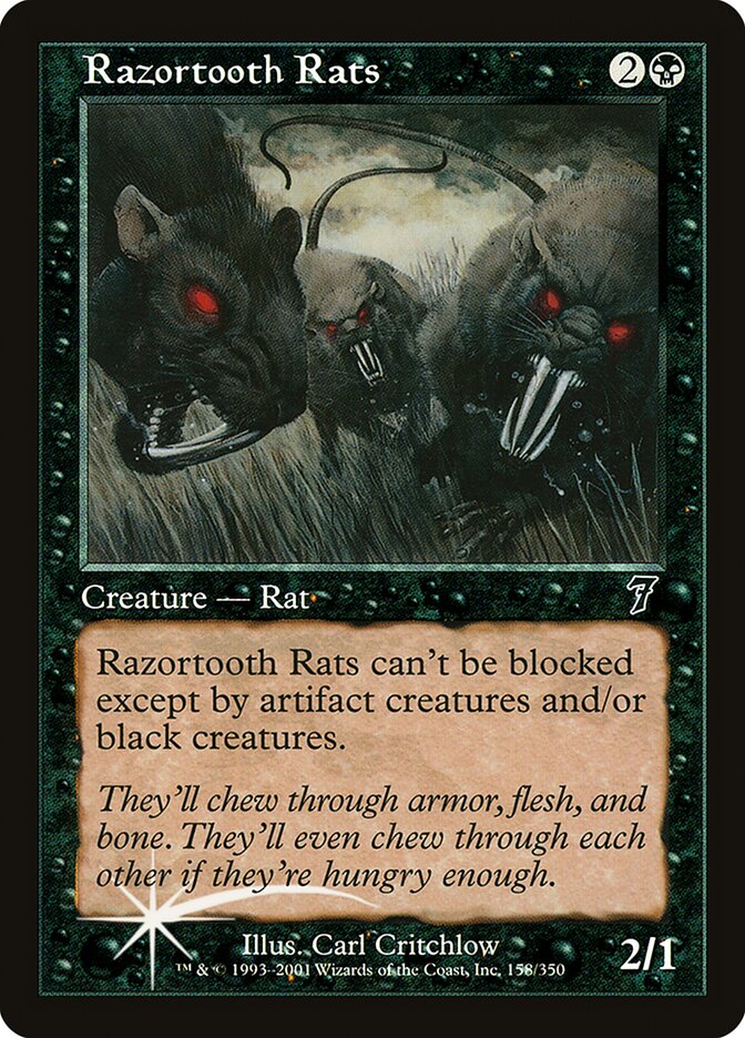 Ratos de Dentes Navalhados / Razortooth Rats - Magic: The Gathering - MoxLand