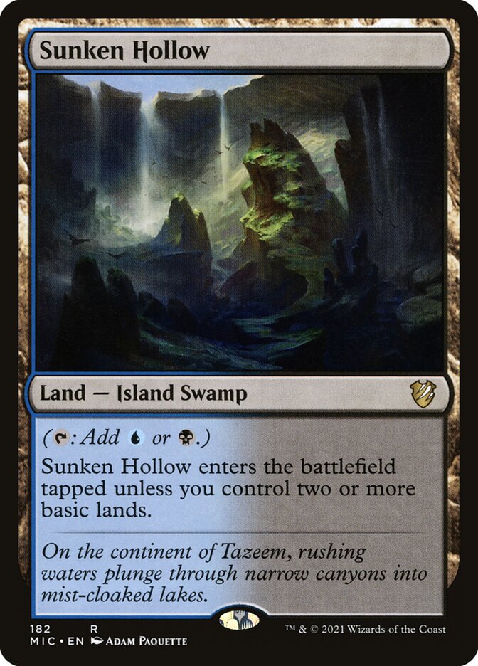 Vale Afundado / Sunken Hollow - Magic: The Gathering - MoxLand