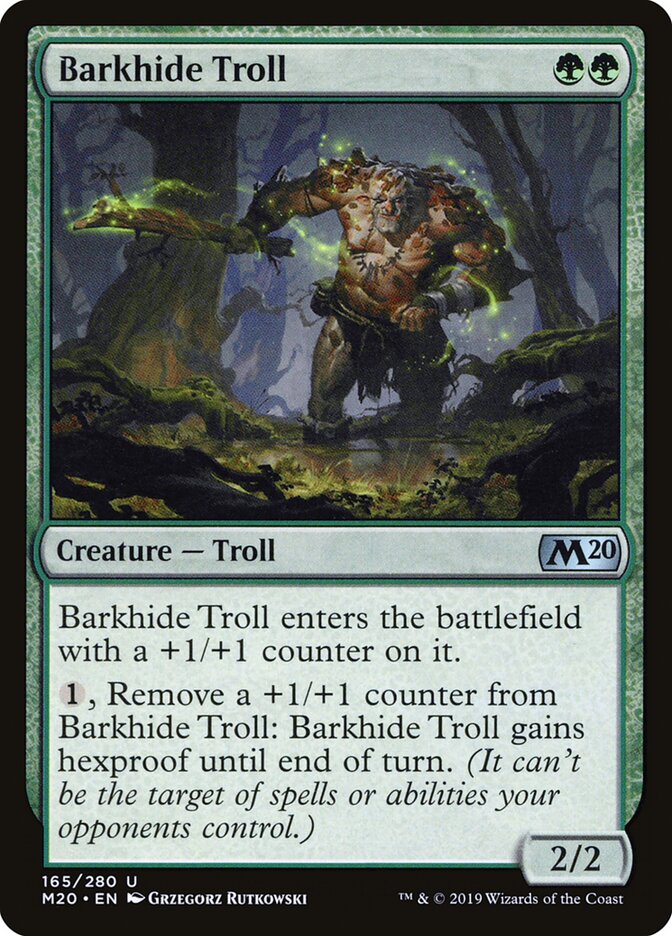 Trol Cascacouro / Barkhide Troll - Magic: The Gathering - MoxLand