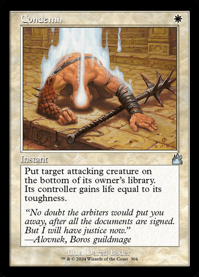 Condenar / Condemn - Magic: The Gathering - MoxLand