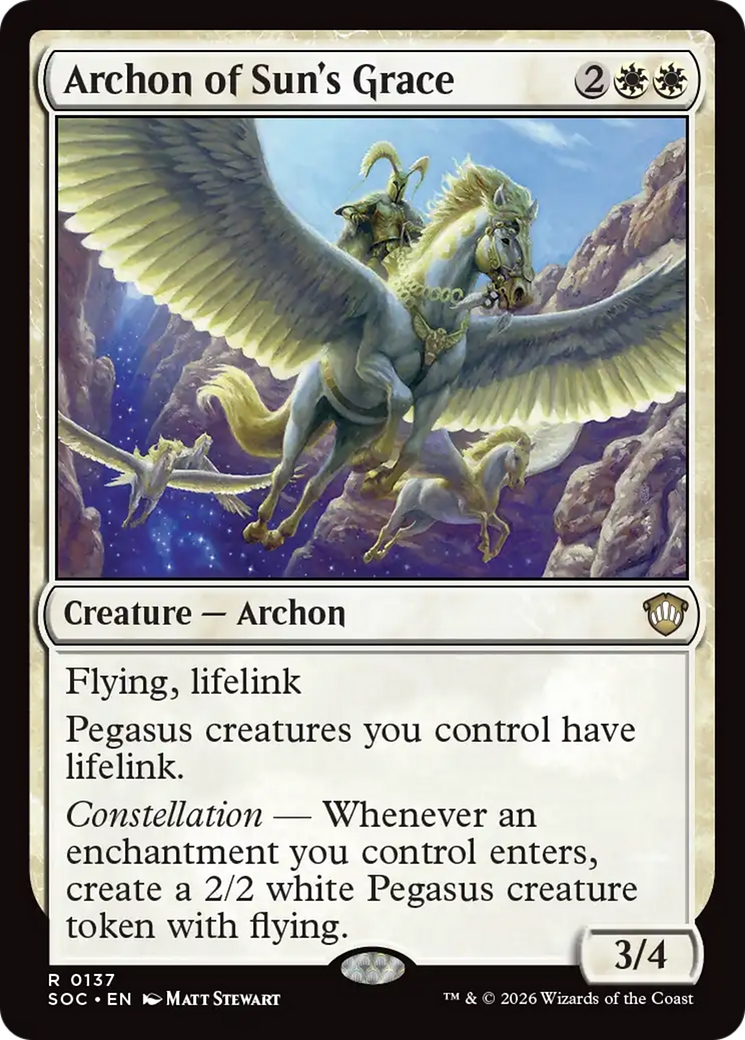 Arconte da Graça do Sol / Archon of Sun's Grace - Magic: The Gathering - MoxLand
