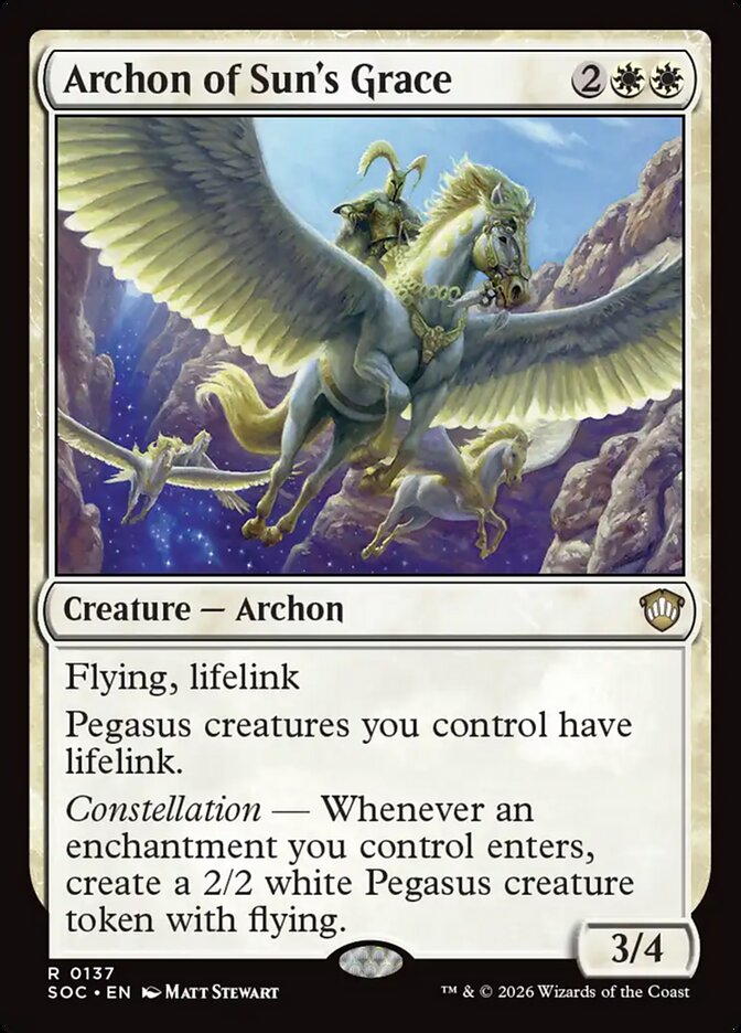 Arconte da Graça do Sol / Archon of Sun's Grace - Magic: The Gathering - MoxLand