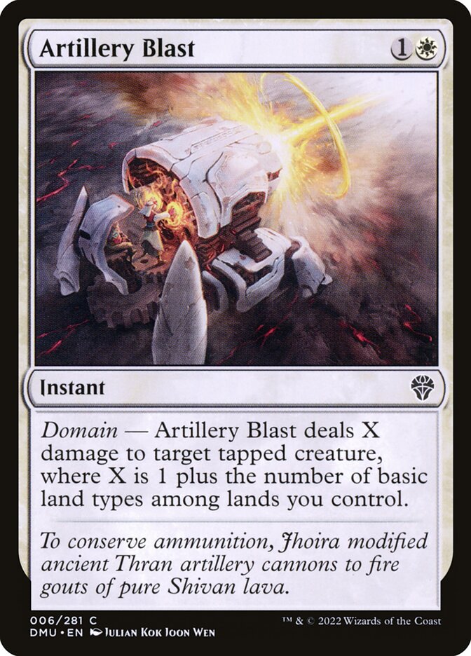 Rajada de Artilharia / Artillery Blast - Magic: The Gathering - MoxLand