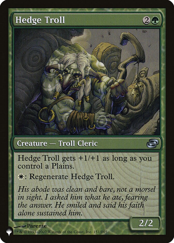 Trol de Cerco / Hedge Troll - Magic: The Gathering - MoxLand