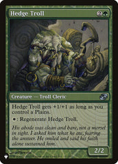 Trol de Cerco / Hedge Troll - Magic: The Gathering - MoxLand