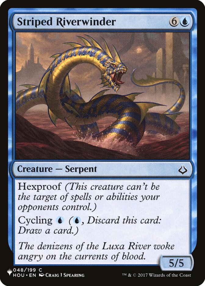 Cascavel-do-rio Listrada / Striped Riverwinder - Magic: The Gathering - MoxLand