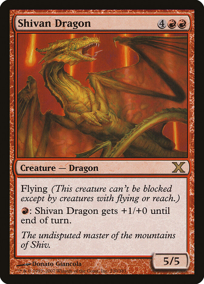 Dragão de Shiva / Shivan Dragon - Magic: The Gathering - MoxLand