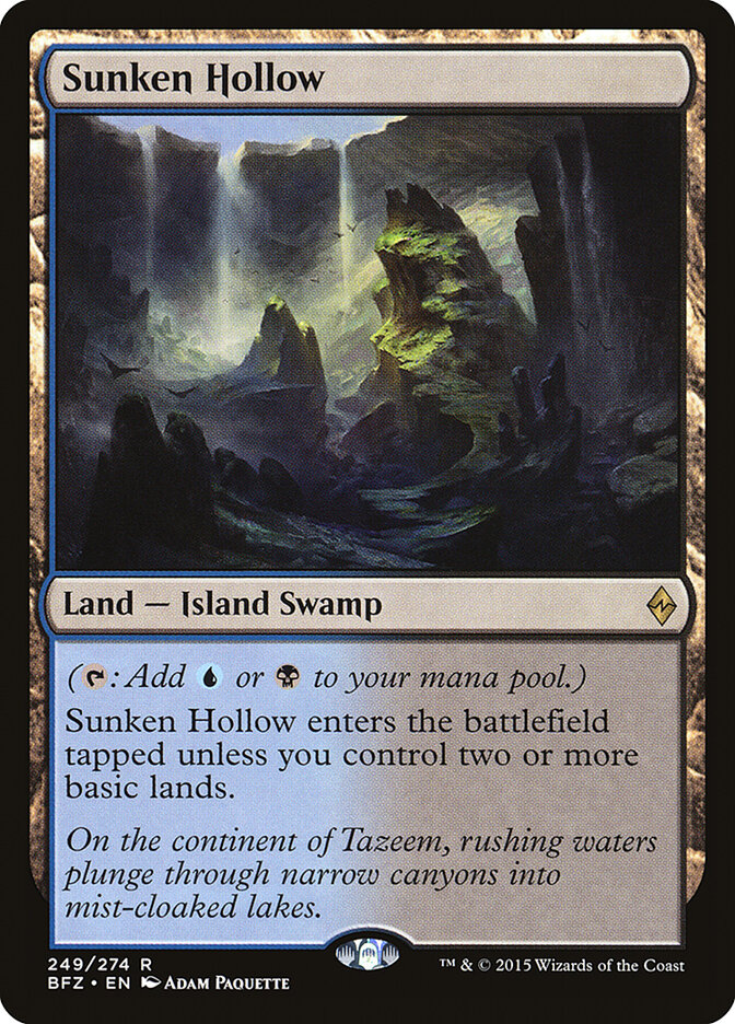 Vale Afundado / Sunken Hollow - Magic: The Gathering - MoxLand