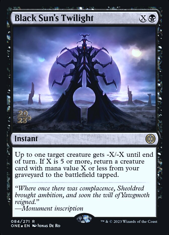 Crepúsculo do Sol Negro / Black Sun's Twilight - Magic: The Gathering - MoxLand