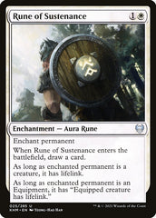 Runa de Sustento / Rune of Sustenance - Magic: The Gathering - MoxLand