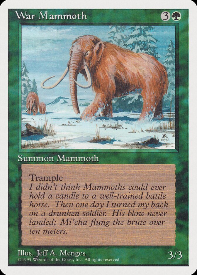 Mamute de Guerra / War Mammoth - Magic: The Gathering - MoxLand